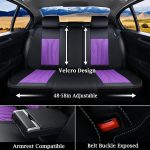 FLORICH Leather Car Seat Covers Full Set for Cars, SUVs & Trucks, Pink Black Front & Rear Automotive Seat Covers, Universal Fit for Toyota Honda Ford Jeep - Image 25
