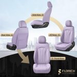 FLORICH Leather Car Seat Covers Full Set for Cars, SUVs & Trucks, Pink Black Front & Rear Automotive Seat Covers, Universal Fit for Toyota Honda Ford Jeep - Image 45