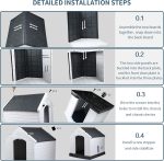 Waleaf Plastic Dog House Outdoor Indoor for Small Medium Larige Dogs,Waterproof Dog Houses with Elevated Floor and Air Vents,Durable Ventilate & Easy Clean and Assemble - Image 7